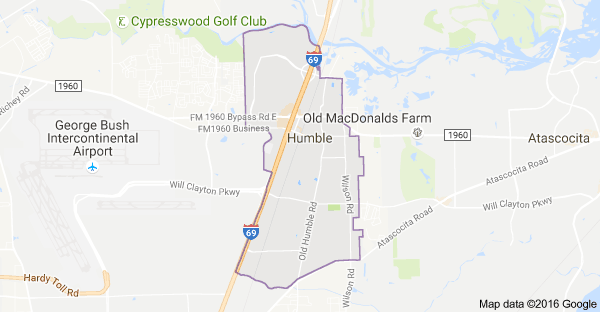 map of humble TX
